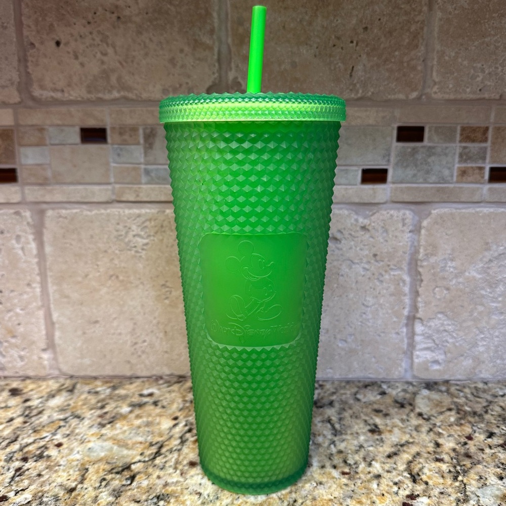 Walt Disney World Green Studded Starbucks Tumbler